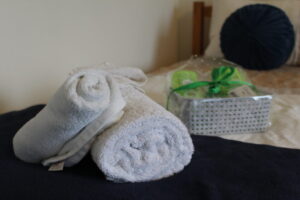 Comfortable bedroom at Watermoor House, ready for a new arrival